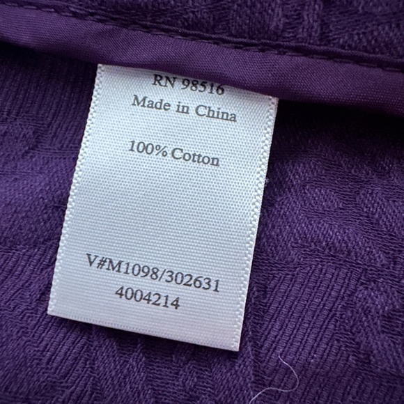 Coldwater Creek Embossed Textured Jacket Full Zip Purple Petite 8 - Picture 5 of 9